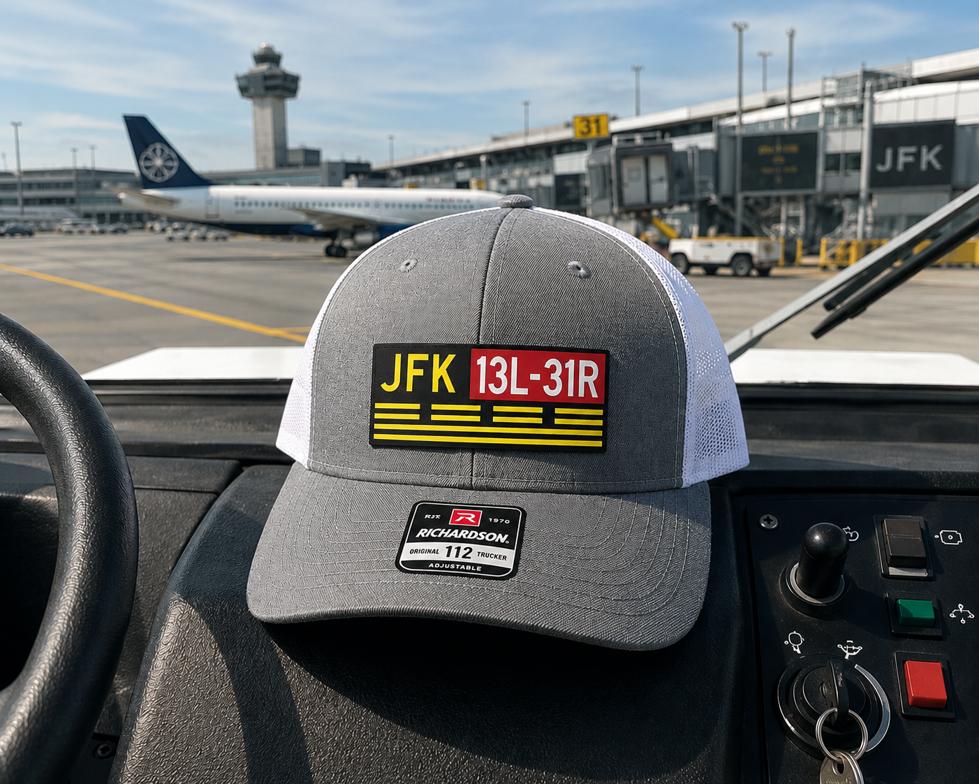 JFK New York Runway 13L-31R Hold Short HAT – UV Leatherette