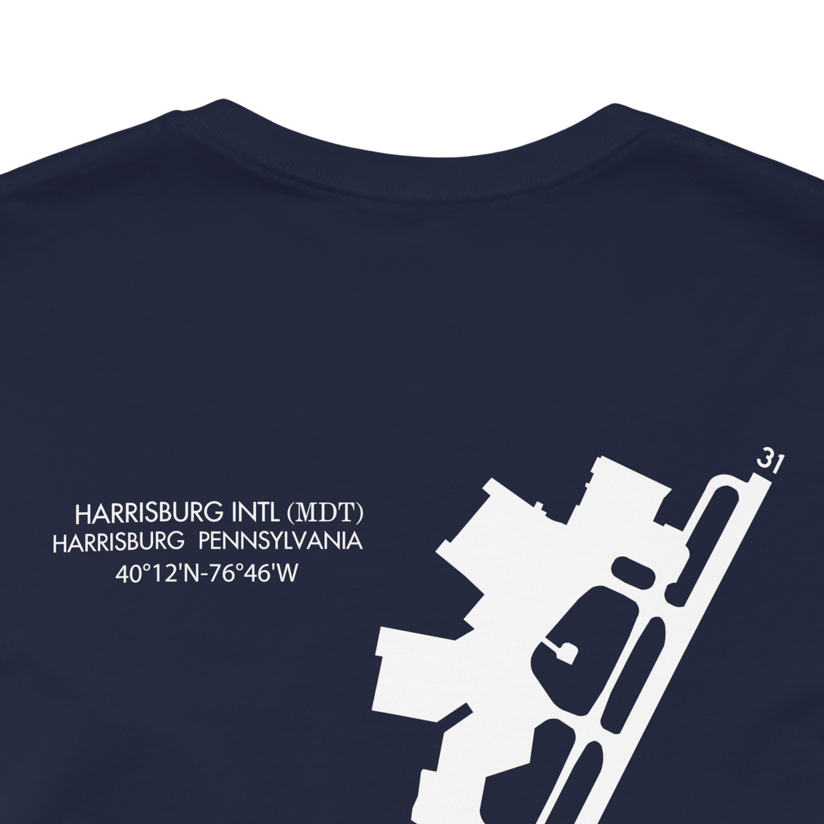 Hold Short Line T-Shirt – Any Airport | Front Sign, or Front + Full Airfield Diagram