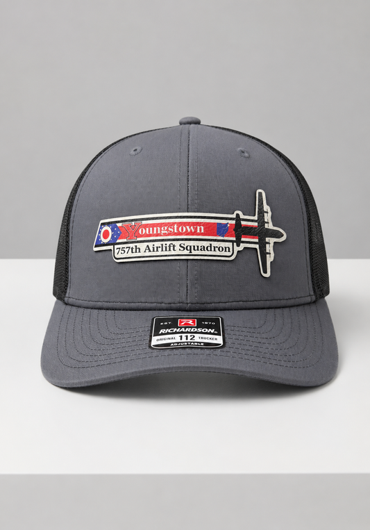 757th Airlift Squadron Youngstown Heritage Hat C-130J – UV Leatherette