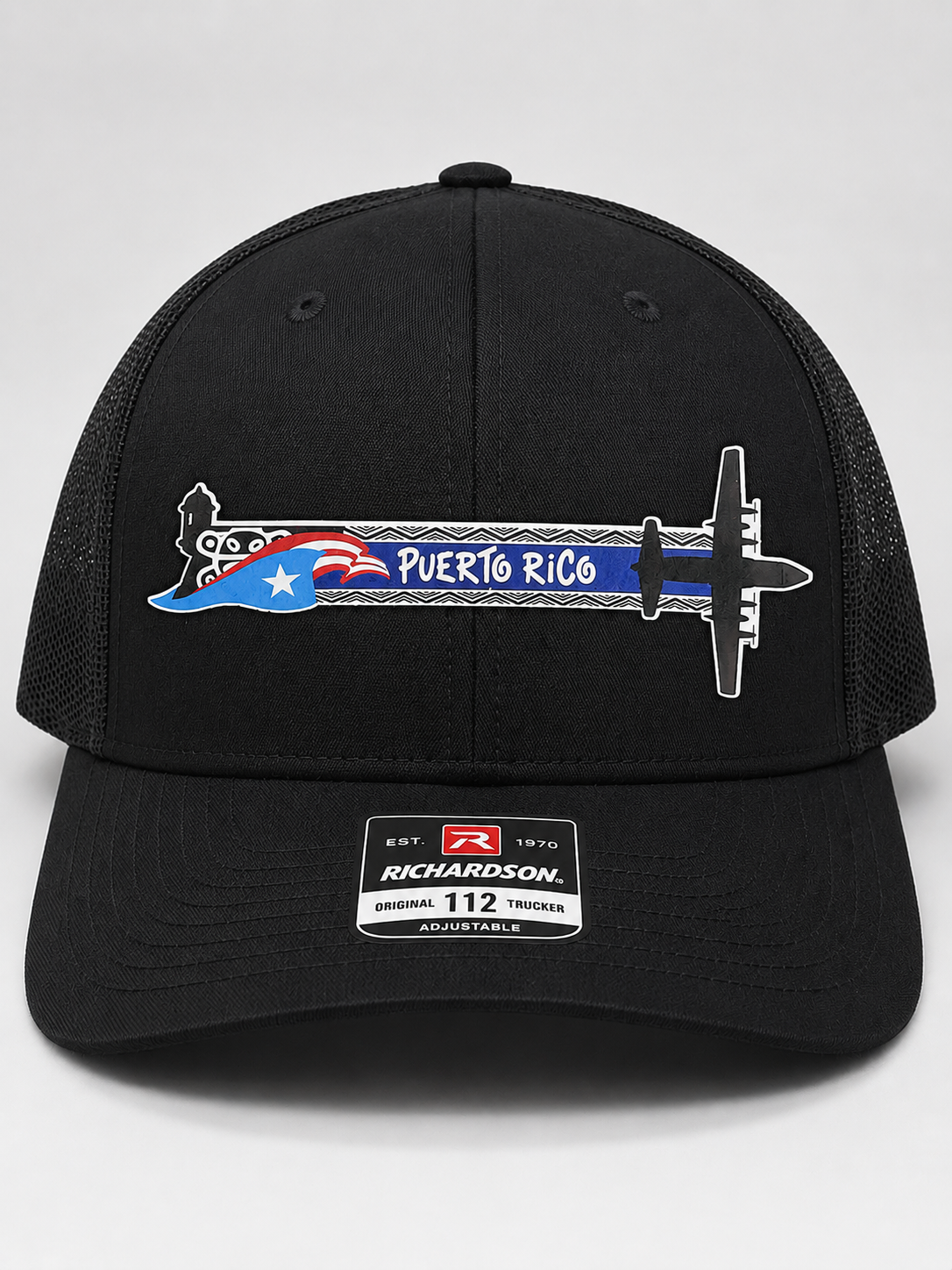 156th AW Puerto Rico ANG C-130H Squadron Tail Flash - UV Patch Hat