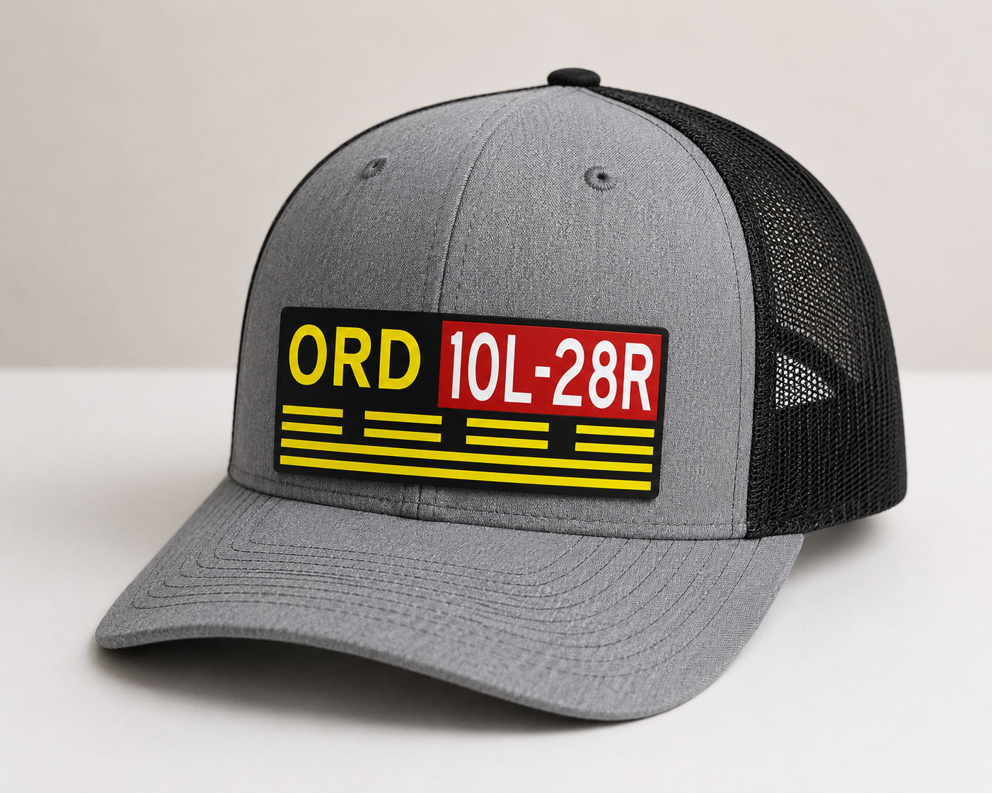 ORD Chicago O'Hare Runway 10L-28R Hold Short HAT – UV Leatherette