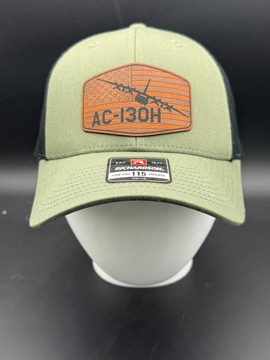 AC-130H Spectre Leatherette Patch Hat