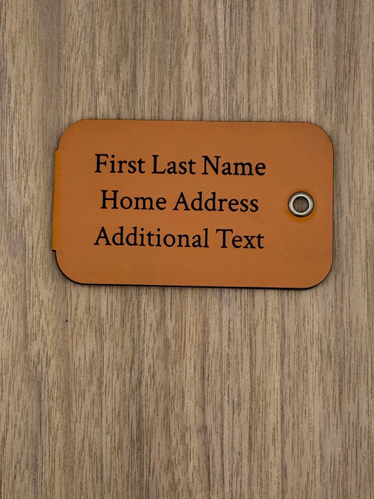 Aircrew Luggage Tag — UV Printed or Laser Engraved