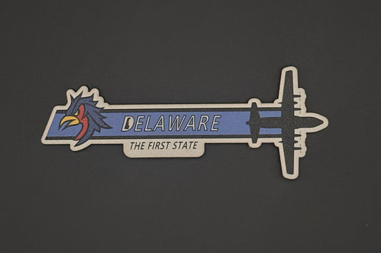 Delaware ANG C-130H Squadron Tail Flash HAT- UV Leatherette