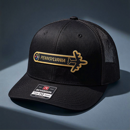 171st ARW Pittsburgh ANG KC-135 Wing Tail Flash HAT – UV Leatherette