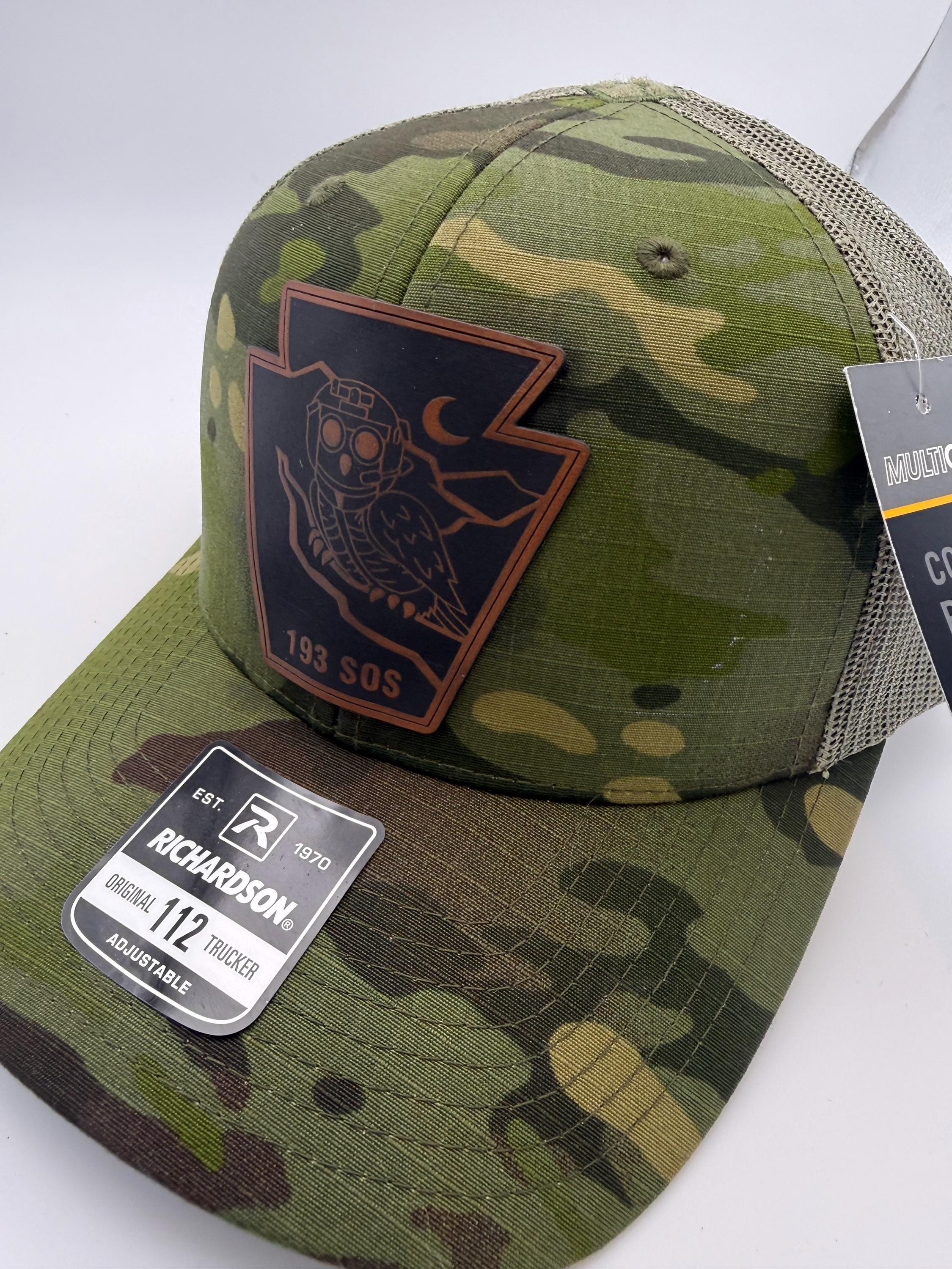 Custom C-130 Hat – Custom Engraved Leather Patch Cap