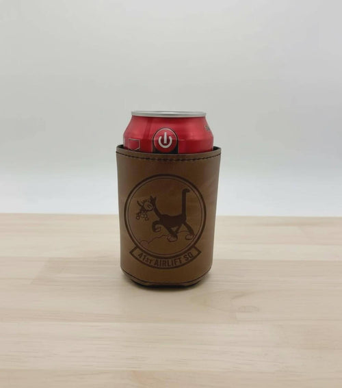 Bulk Custom Military & Aviation Leatherette Koozie