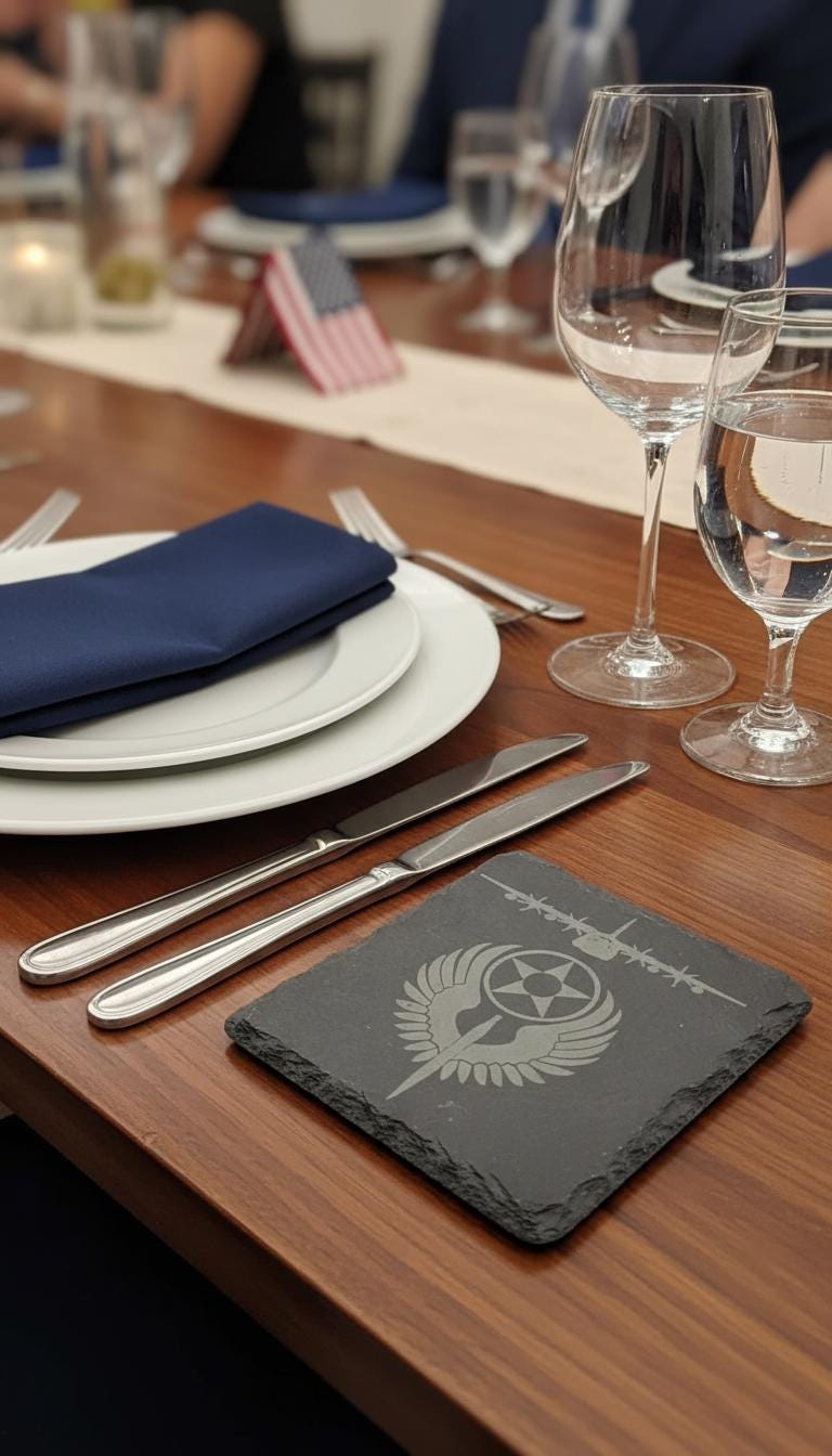 Custom Aviation & Military Slate Coasters