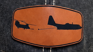 MC-130J & MH-47 Air Refueling Patch Hat – Laser Engraved Leatherette