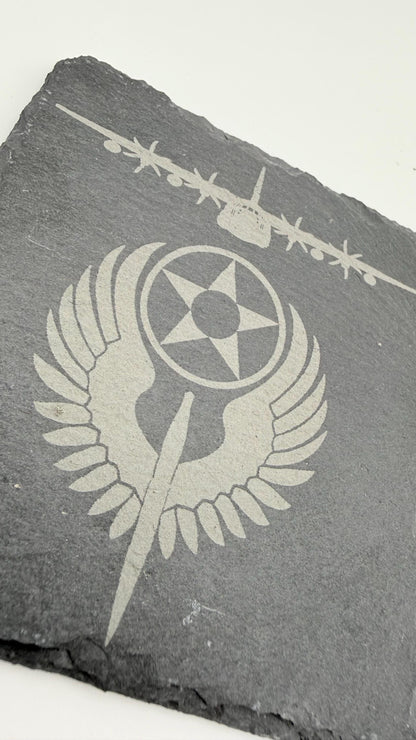 Custom Aviation & Military Slate Coasters