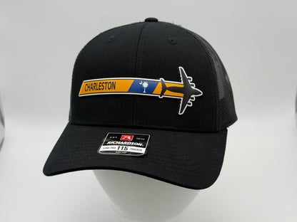Joint Base Charleston C-17 wing tail flash UV leatherette patch hat