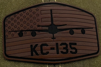 Custom Aviation Hat – Richardson 112 / 115 Engraved Leather Patch