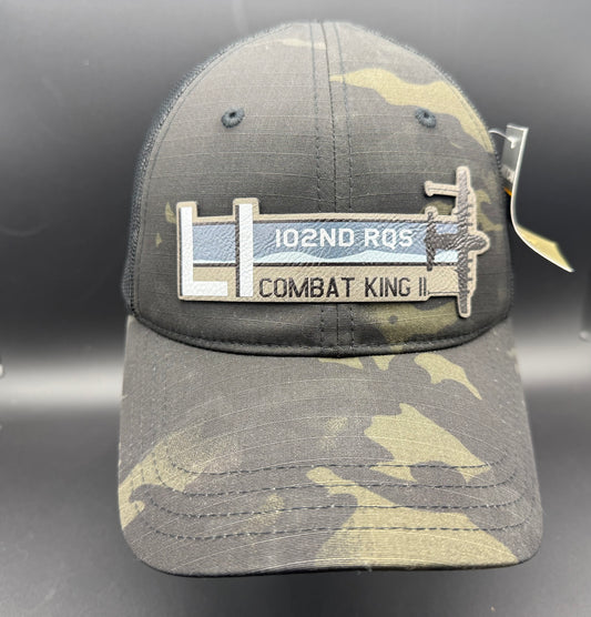 102nd RQS New York ANG HC-130J Combat King II Squadron Tail Flash HAT – UV Leatherette