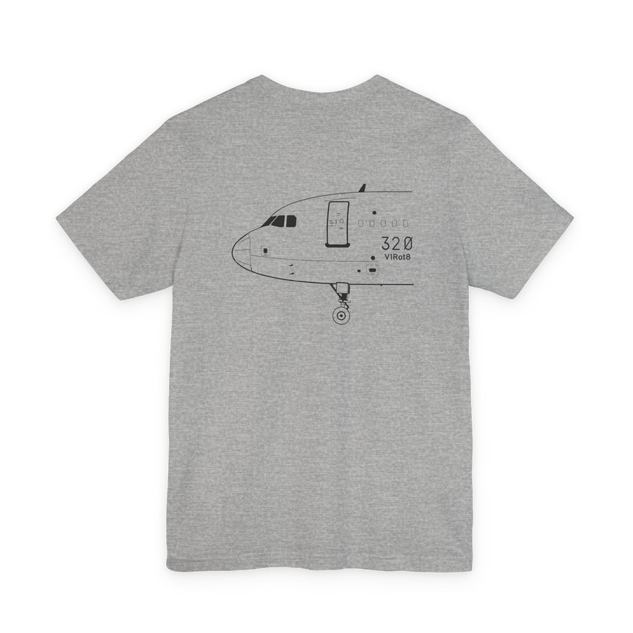 A320 Nose Profile Tee – V1Rot8 Type Series