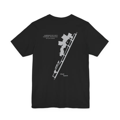 Hold Short Line T-Shirt – Any Airport | Front Sign, or Front + Full Airfield Diagram