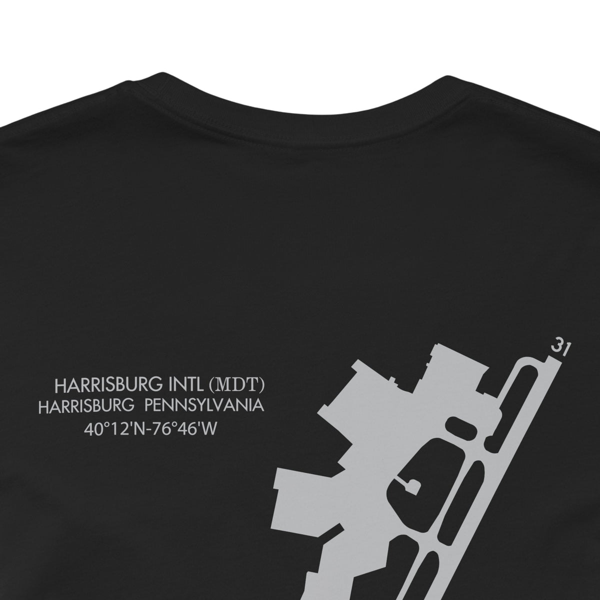 Hold Short Line T-Shirt – Any Airport | Front Sign, or Front + Full Airfield Diagram