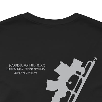 Hold Short Line T-Shirt – Any Airport | Front Sign, or Front + Full Airfield Diagram