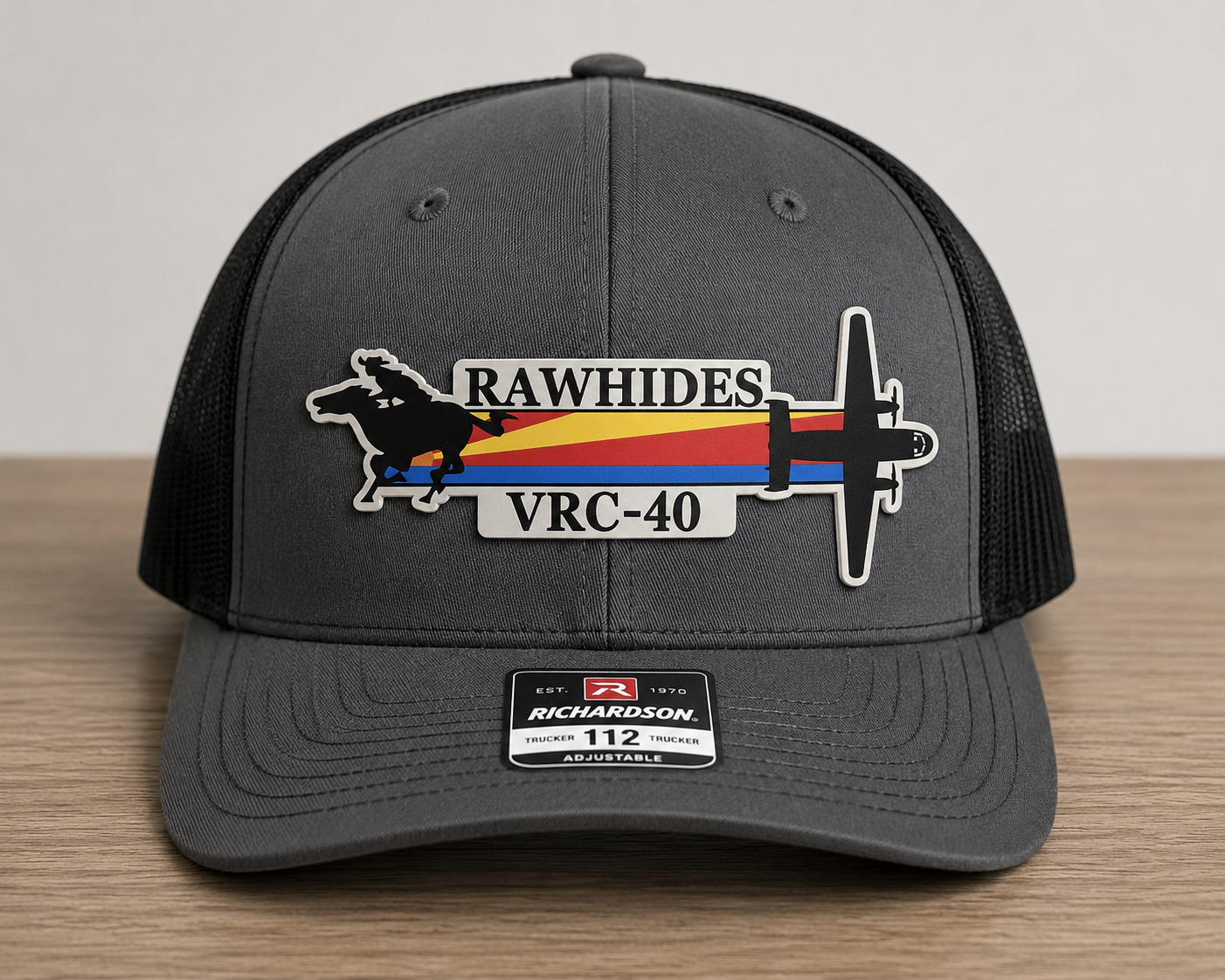 VRC-40 Rawhides C-2 Greyhound | UV-Printed Leatherette Patch Hat