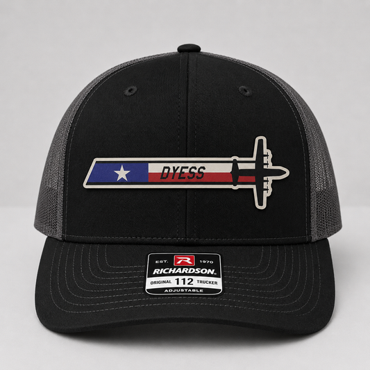 Dyess AFB C-130J - UV Leatherette Squadron Tail Flash HAT