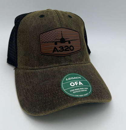 Custom Aviation Hat – Legacy Old Favorite Engraved Leather Patch
