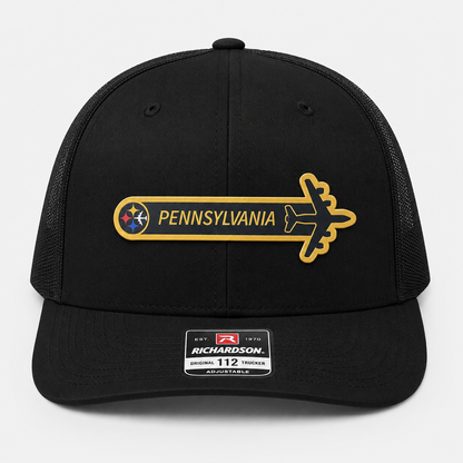 171st ARW Pittsburgh ANG KC-135 Wing Tail Flash HAT – UV Leatherette