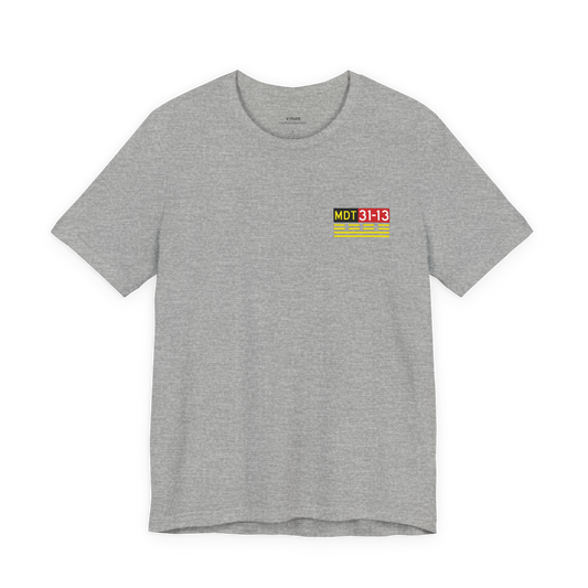 Hold Short Line T-Shirt – Any Airport | Front Sign, or Front + Full Airfield Diagram