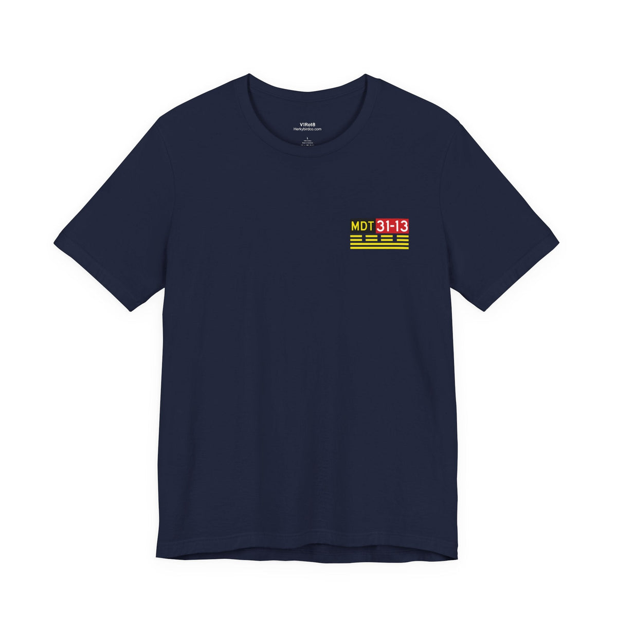 Navy Hold Short tee front