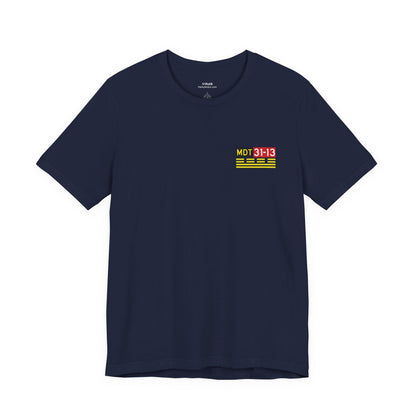Navy Hold Short tee front