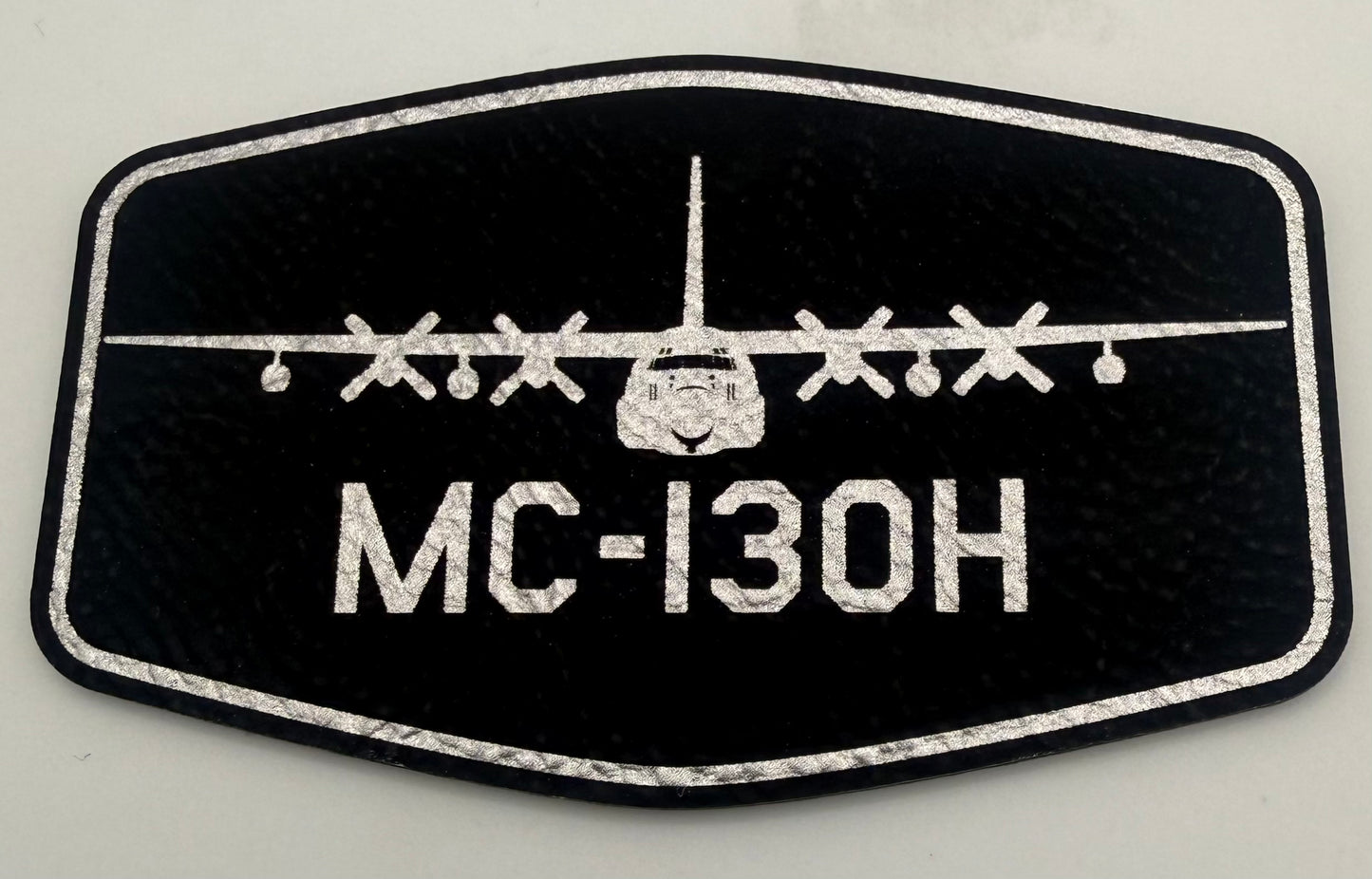 Custom Aviation Hat – Richardson 112 / 115 Engraved Leather Patch