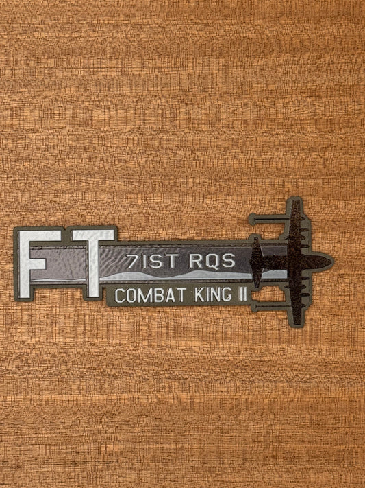 71st RQS Moody AFB HC-130J Combat King II Squadron Tail Flash HAT – UV Leatherette