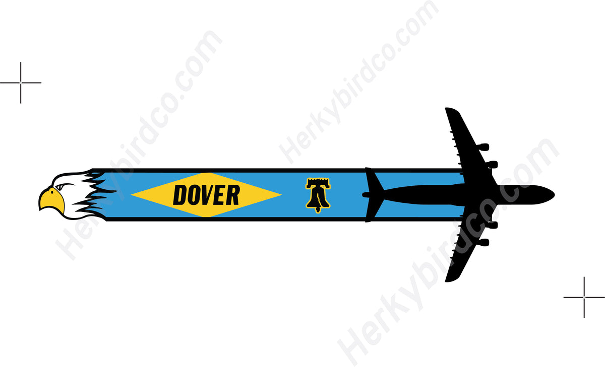 436th AW Dover AFB C-5M Super Galaxy Wing Tail Flash Hat – UV Leatherette
