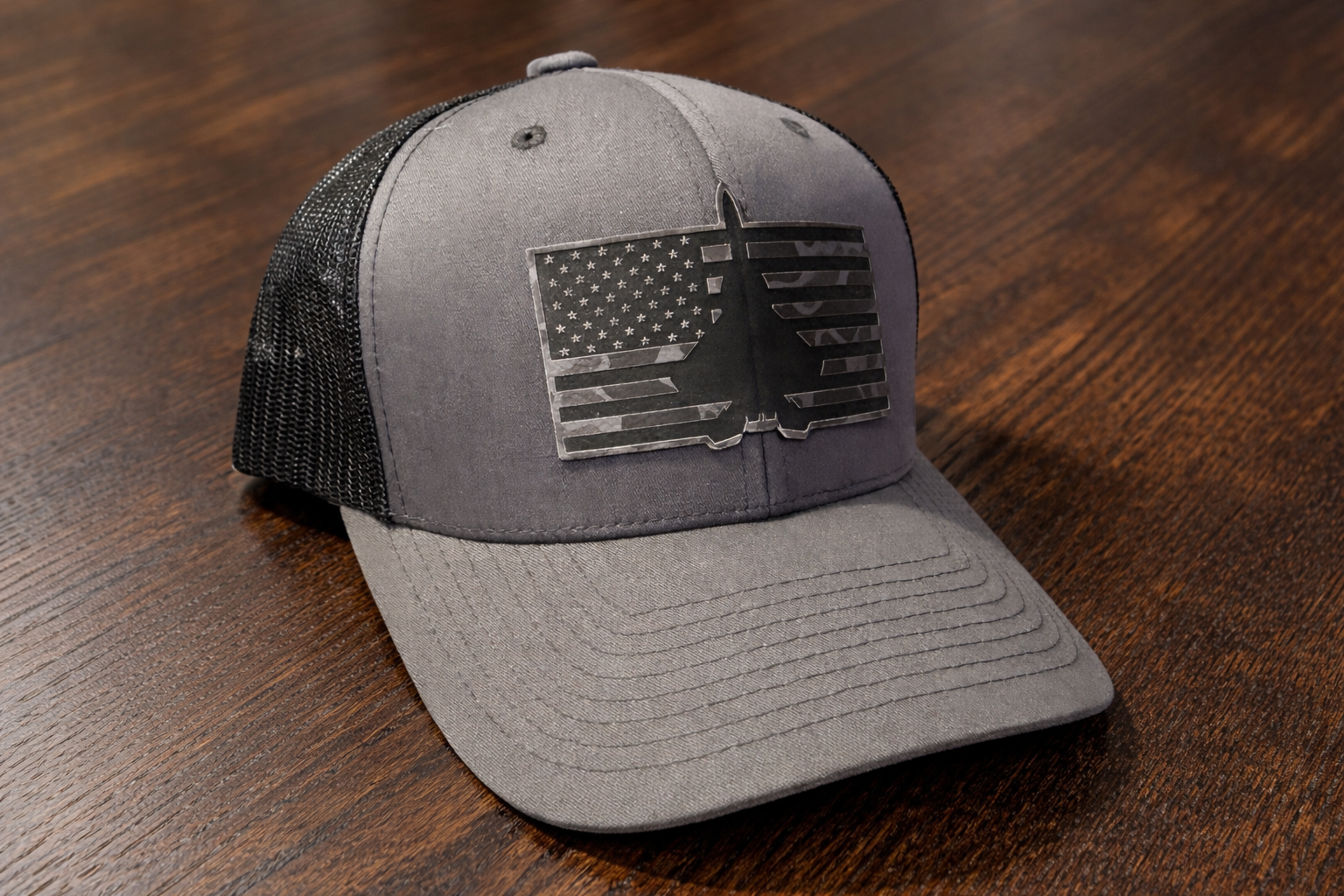 Custom Fighter/Rotary Leather Patch Hats