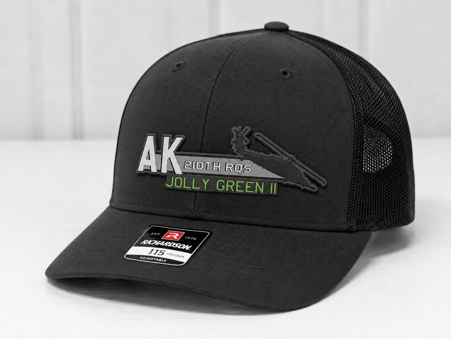 210th RQS JBER AK ANG HH-60 Pave Hawk Squadron HAT – UV Leatherette