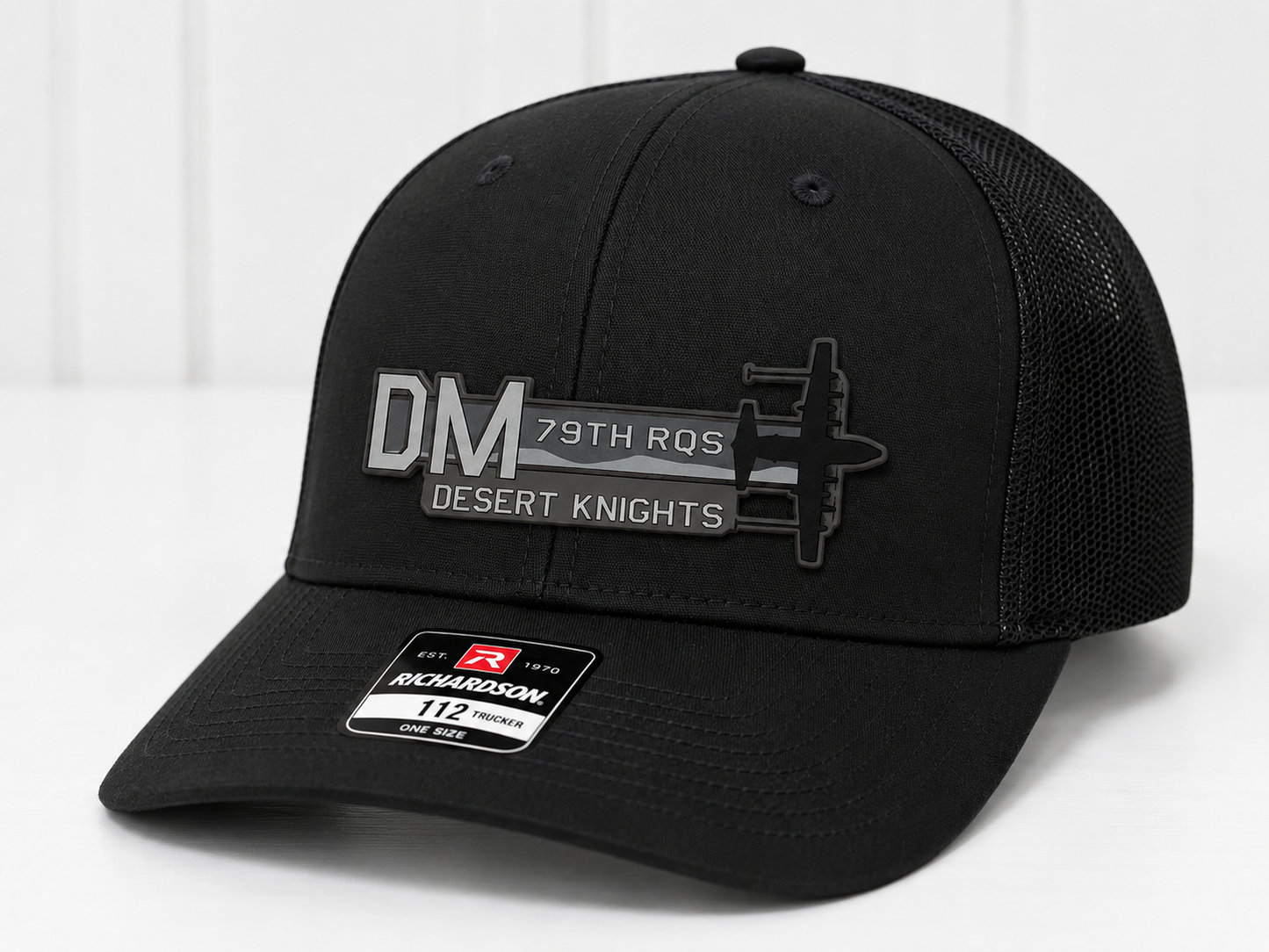 79th RQS Davis-Monthan AFB HC-130J Combat King II Squadron Tail Flash HAT – UV Leatherette