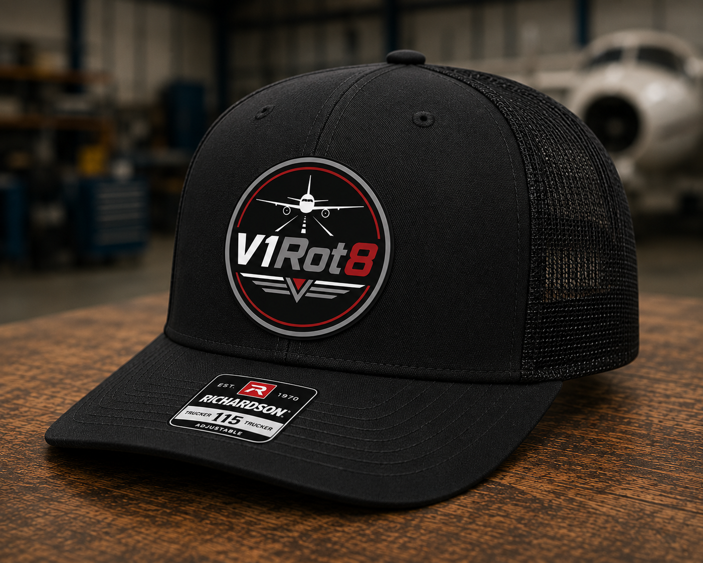 V1Rot8 Aviation Patch Hat – Pilot • Maintainer • Enthusiast