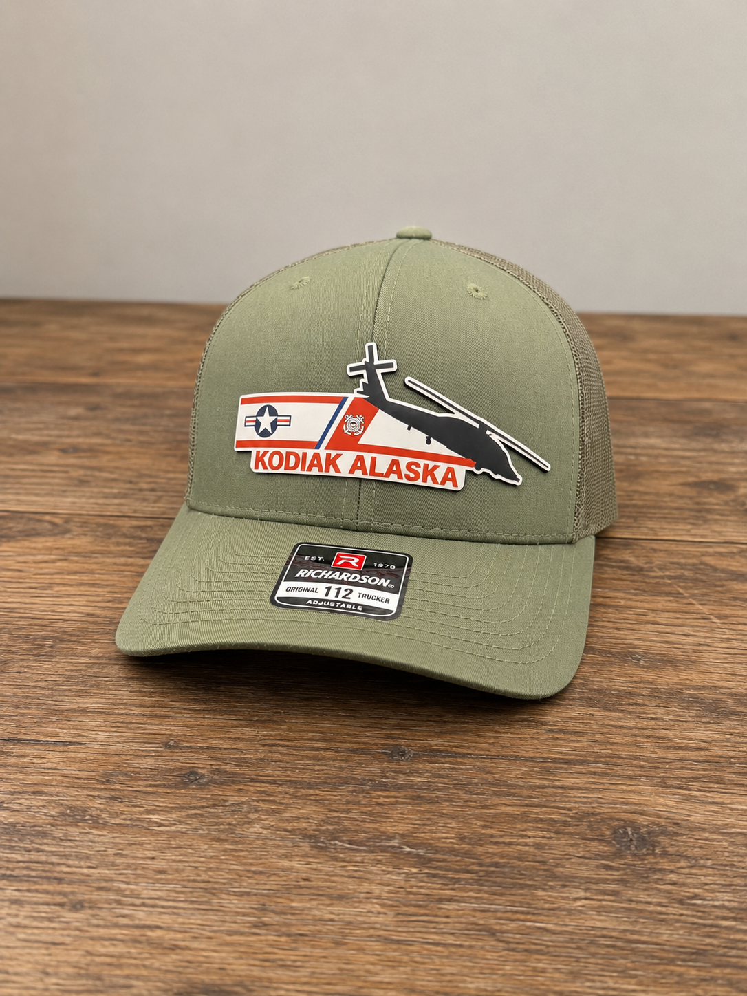 Coast Guard Tail Flash Hat – MH-60 Jayhawk | UV-Printed Patch