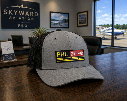 PHL Philadelphia Runway 27L-9R Hold Short HAT – UV Leatherette