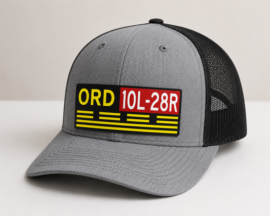 ORD Chicago O'Hare Runway 10L-28R Hold Short HAT – UV Leatherette