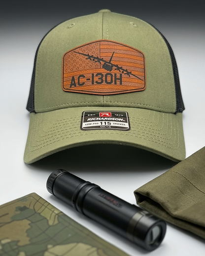 AC-130H Spectre Leatherette Patch Hat
