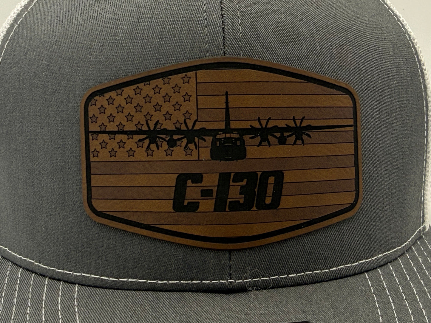C-130H 8-blade prop flag patch hat – additional view 4