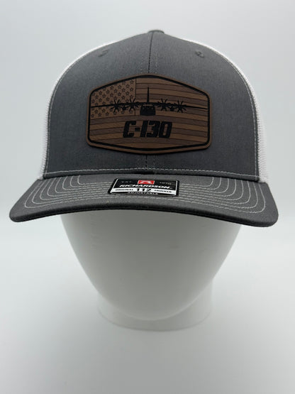 C-130H 8-blade prop flag patch hat – additional view 5
