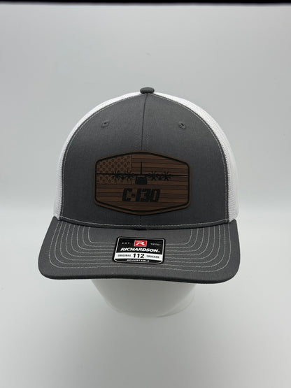 C-130H 8-blade prop flag patch hat – additional view 3