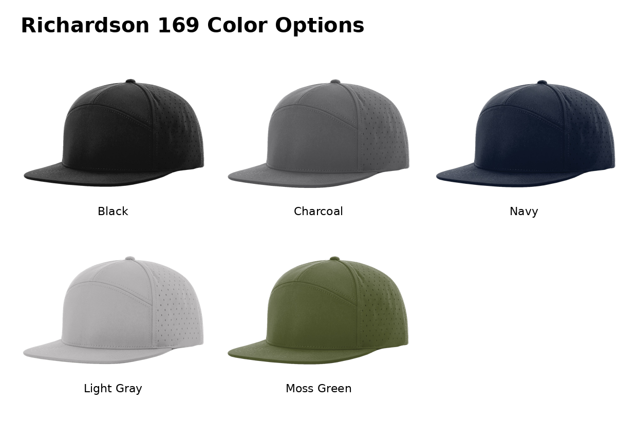 Richardson 169 performance cap color options