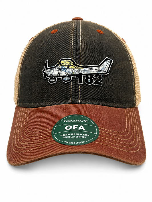 Sectional Aircraft Patch Hat – Your Aircraft, Your Airport | V1Rot8
