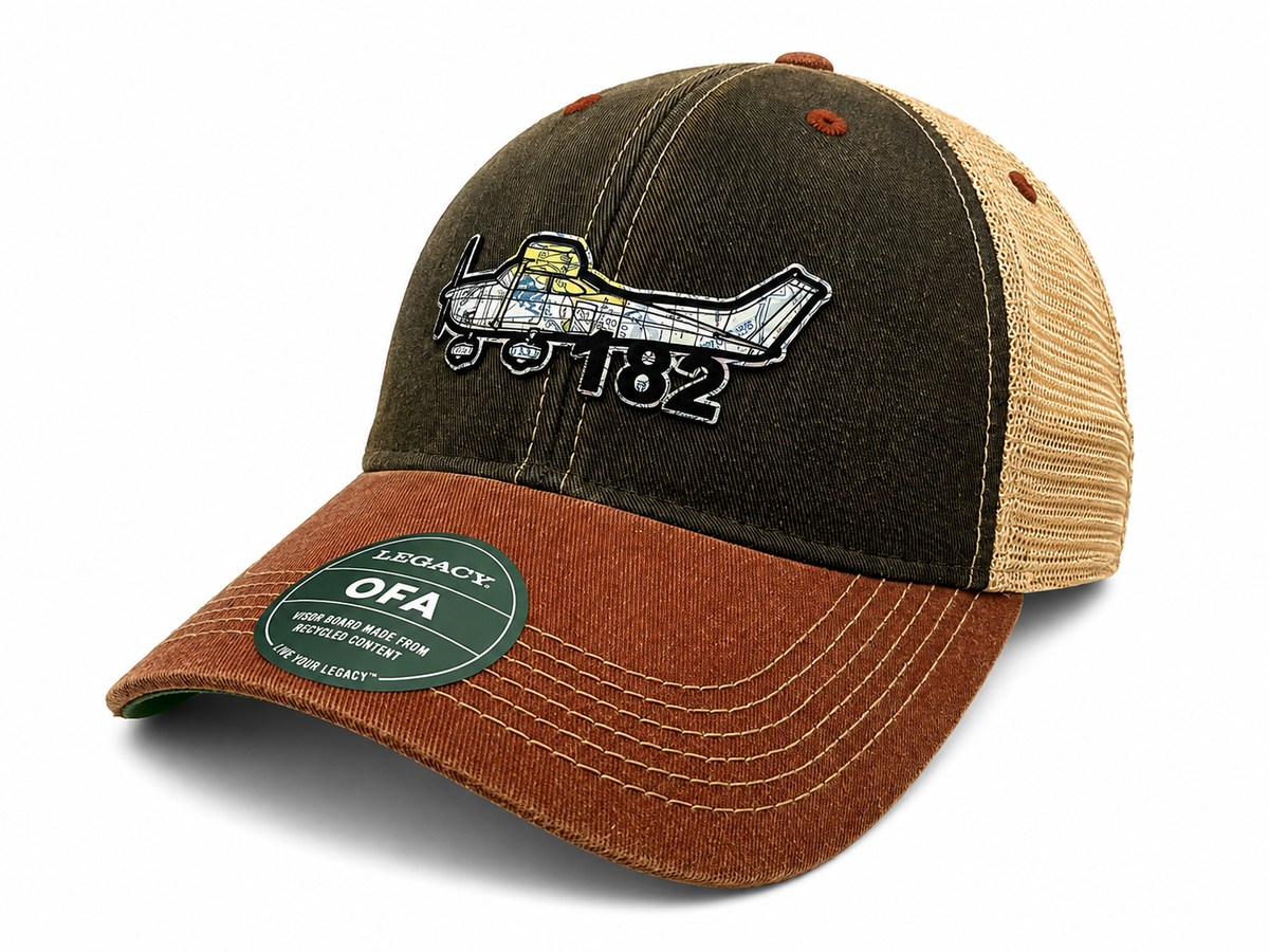 Sectional Aircraft Patch Hat – Your Aircraft, Your Airport | V1Rot8