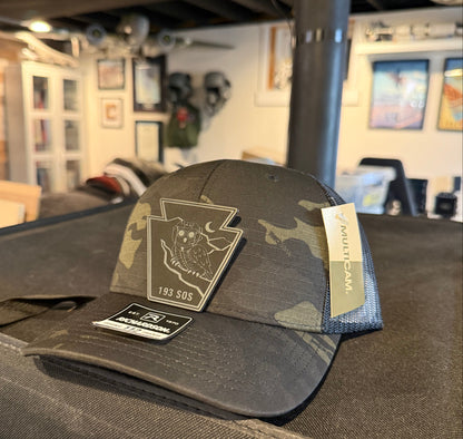 Custom Aviation Hat – Richardson 112 / 115 Engraved Leather Patch