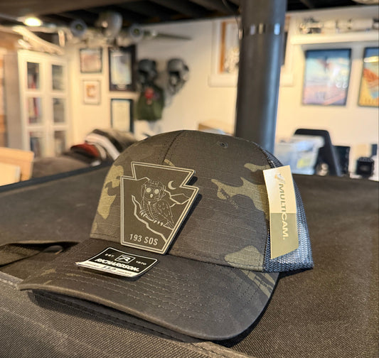 Custom Aviation Hat – Richardson 112 / 115 Engraved Leather Patch