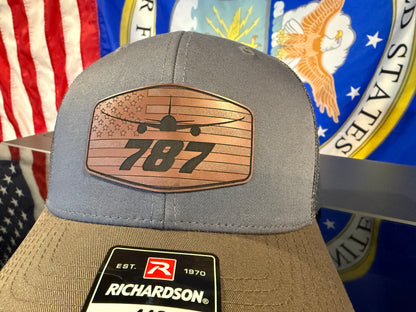 787 Patch Hat – Laser Engraved Leatherette | V1Rot8