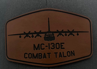 Custom Aviation Hat – Richardson 112 / 115 Engraved Leather Patch