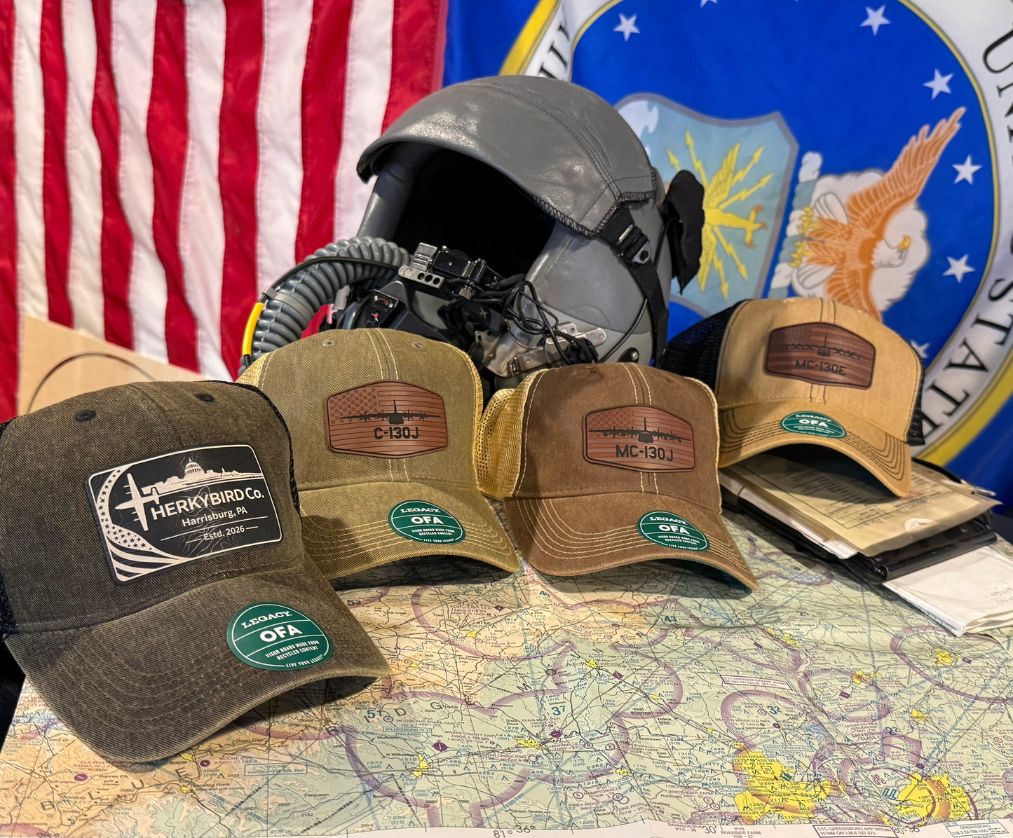 Custom Aviation Hat – Legacy Old Favorite Engraved Leather Patch